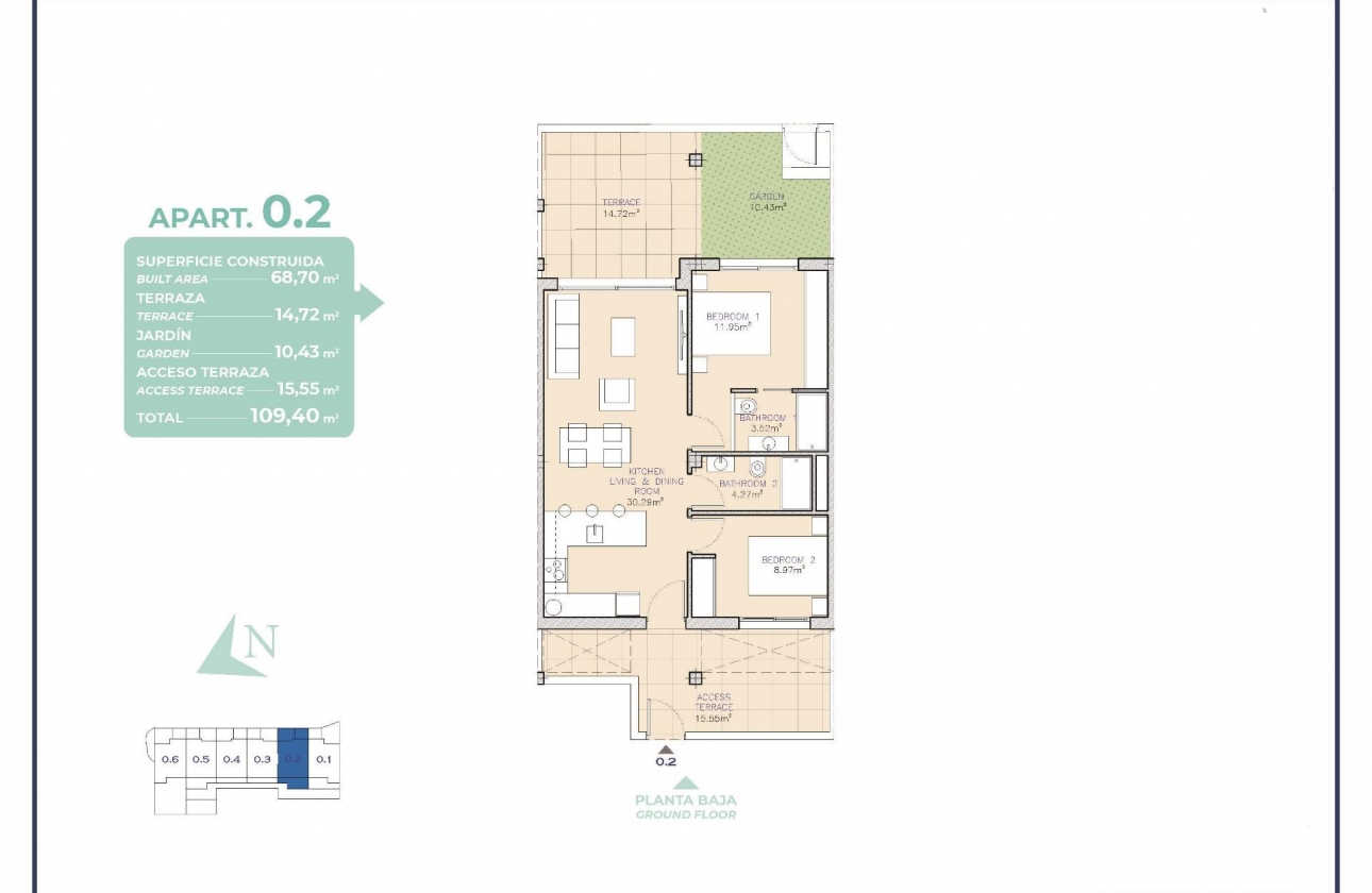 Obra nueva - Apartamento / piso - Los Alcázares - Serena Golf