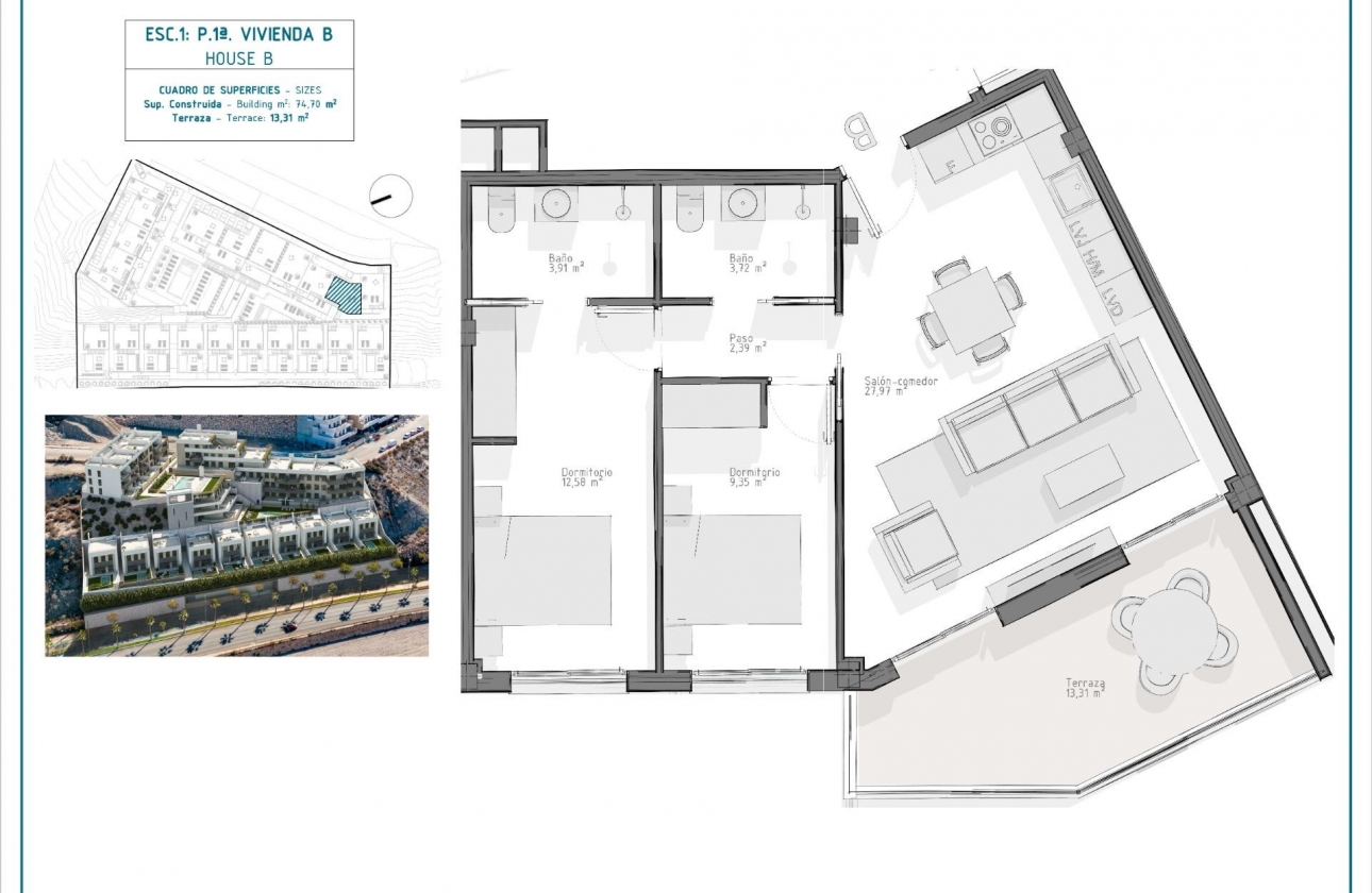 Obra nueva - Apartamento / piso - Aguilas - El Hornillo