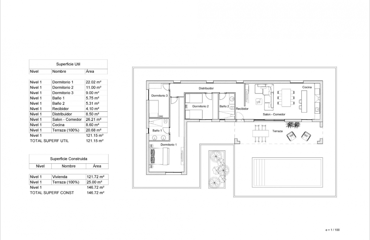 Obra nueva - Villa - Pinoso - Lel