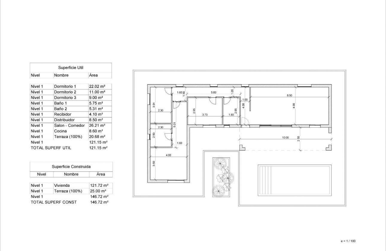 Obra nueva - Villa - Pinoso - Lel