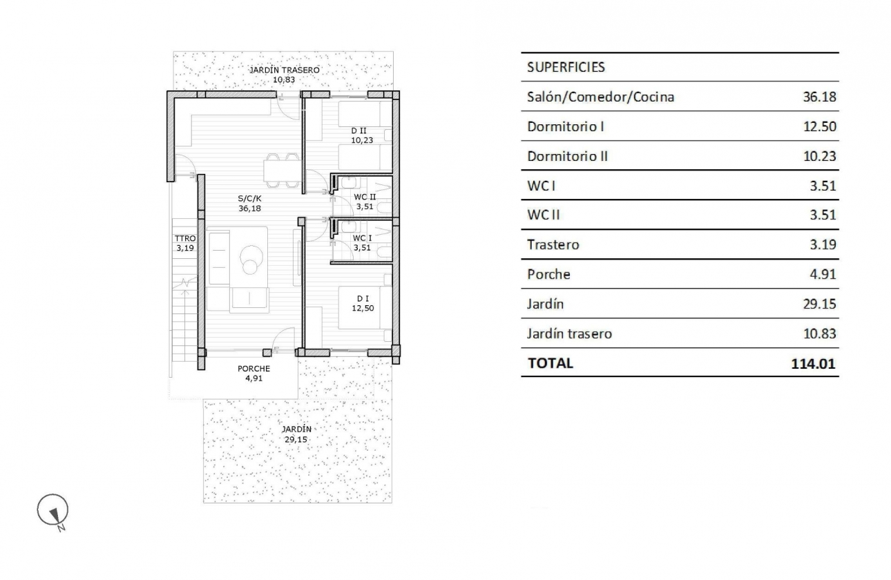 Obra nueva - Bungalow - San Miguel de Salinas - Pueblo