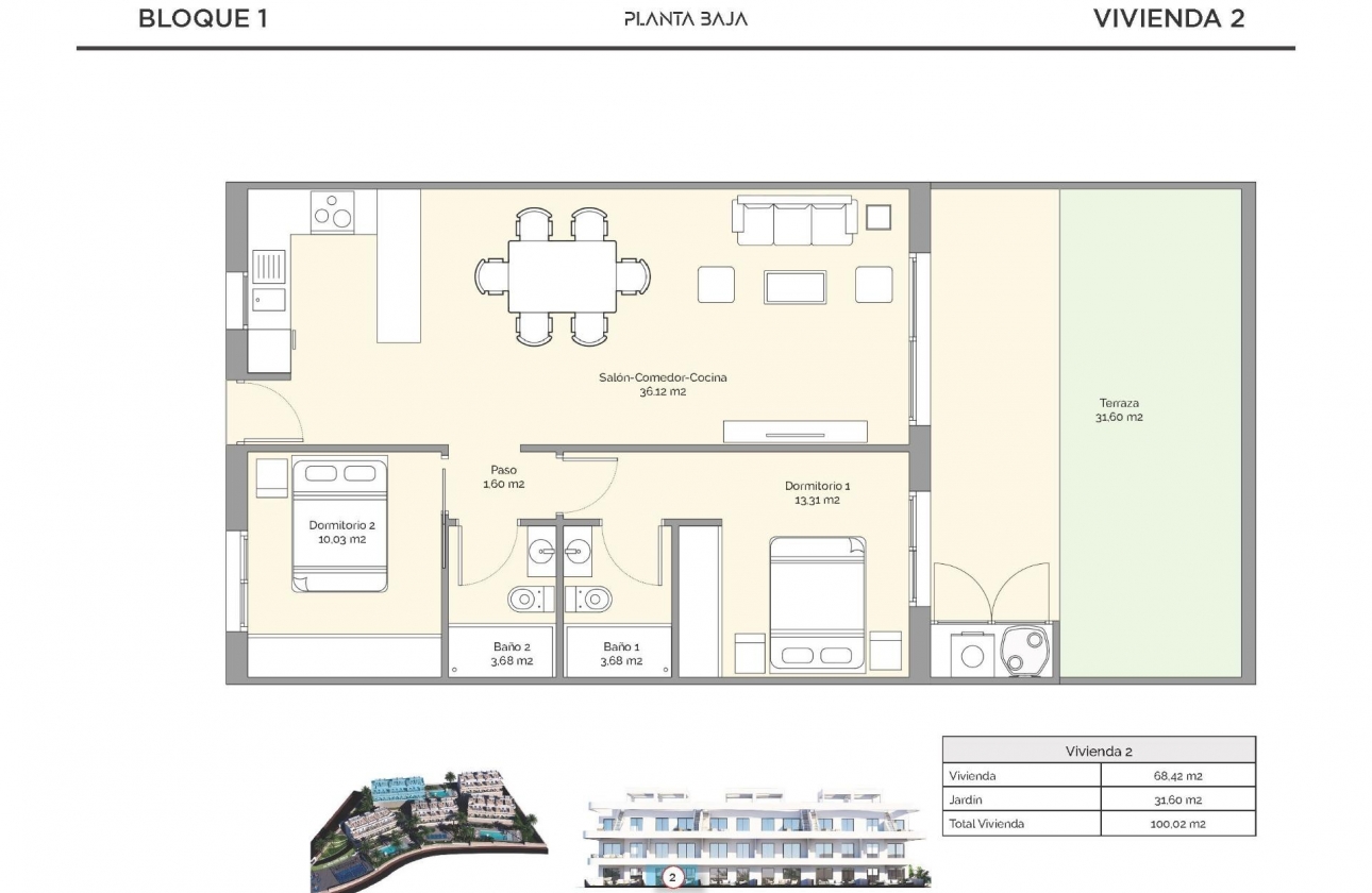 Obra nueva - Apartamento / piso - Finestrat - Golf Piug Campana