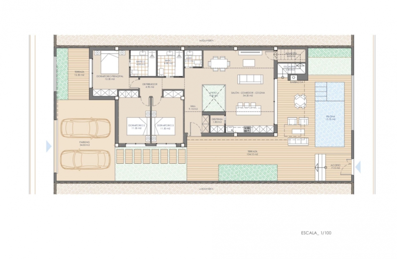 Obra nueva - Villa - San Juan de los Terreros - Las Mimosas