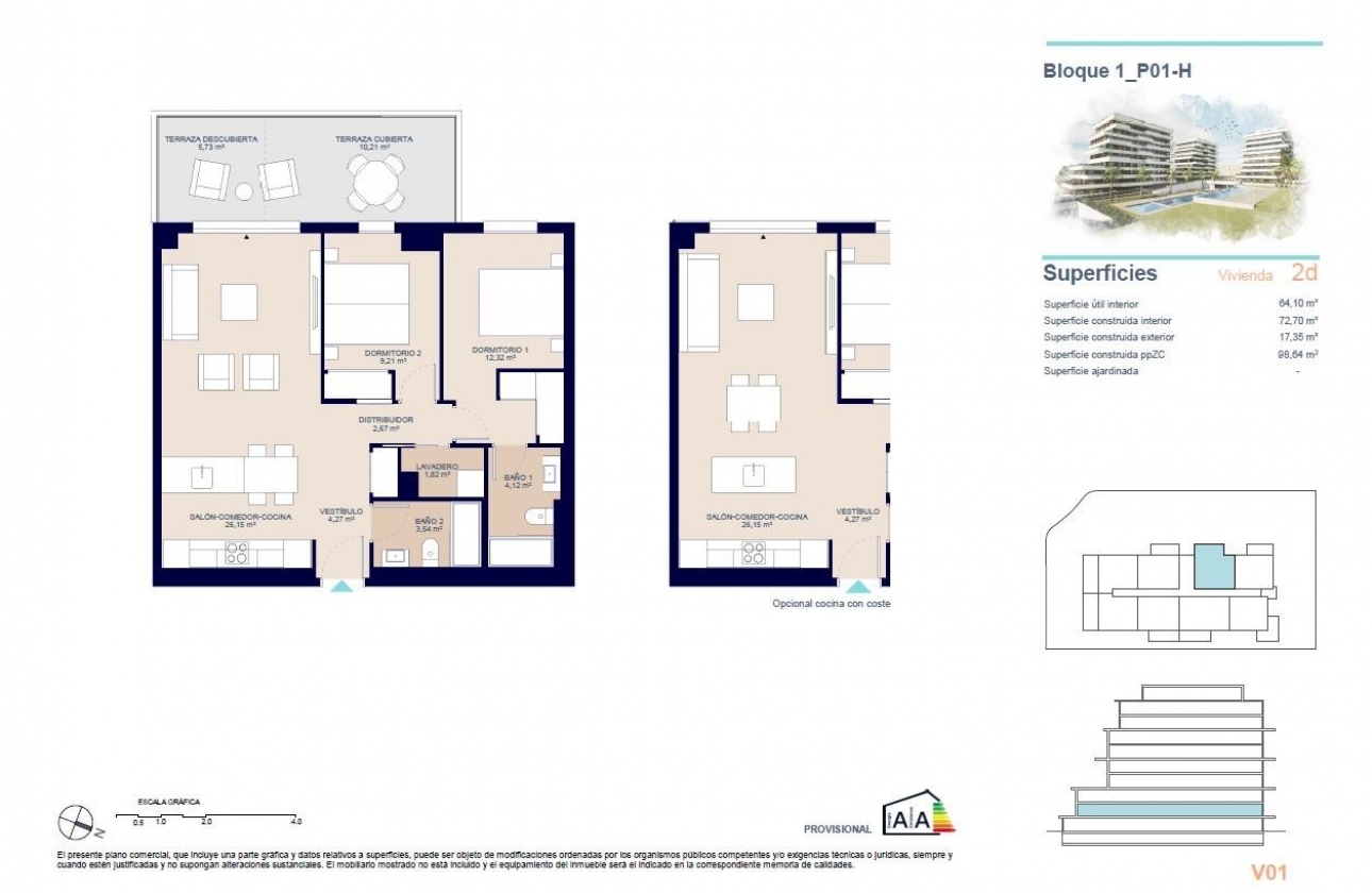 Obra nueva - Apartamento / piso - Villajoyosa - Playas Del Torres