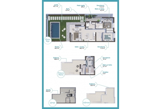 Obra nueva - Villa - Los Alcázares - Serena Golf