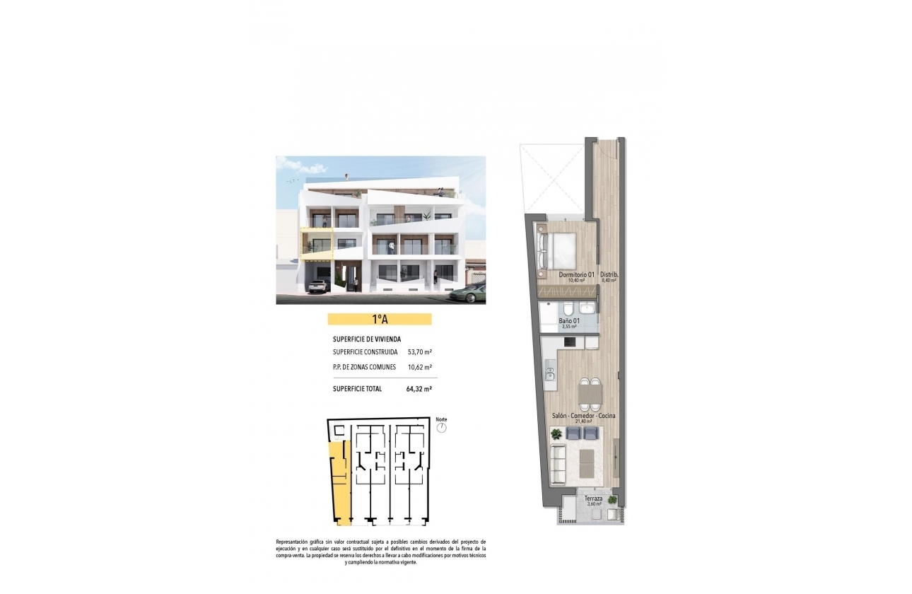 Obra nueva - Apartamento / piso - Torrevieja - Playa del Cura